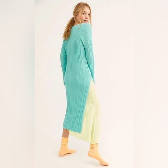 Free People Turquoise Cardigan - Picture 2 of 11